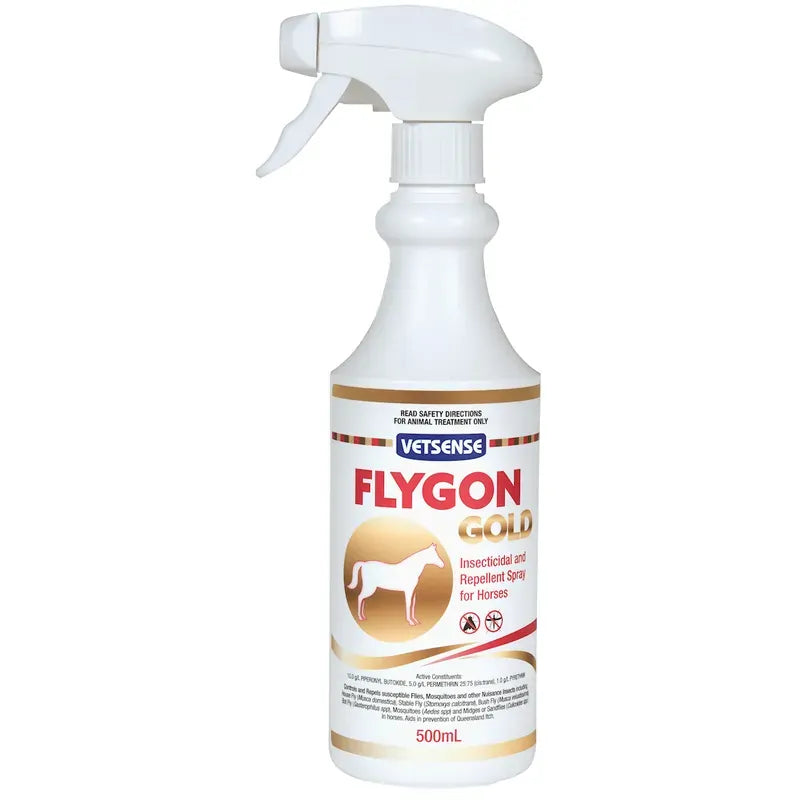 Vetsense Flygon Gold 500Ml For Horses Vetsense