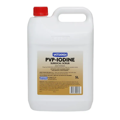 Vetsense Pvp Iodine Scrub 5L Vetsense