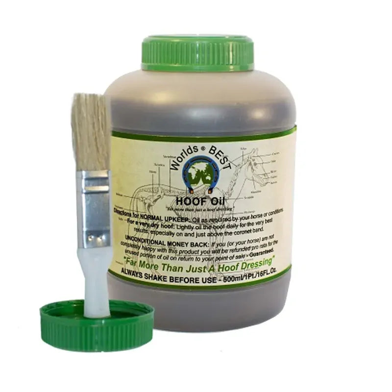 Worlds Best Hoof Oil 500 Ml Jar With Brush Worlds Best