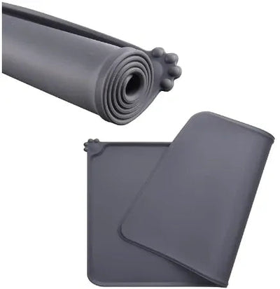 All Fur You Silicone Pet Feeding Mat Grey All Fur You