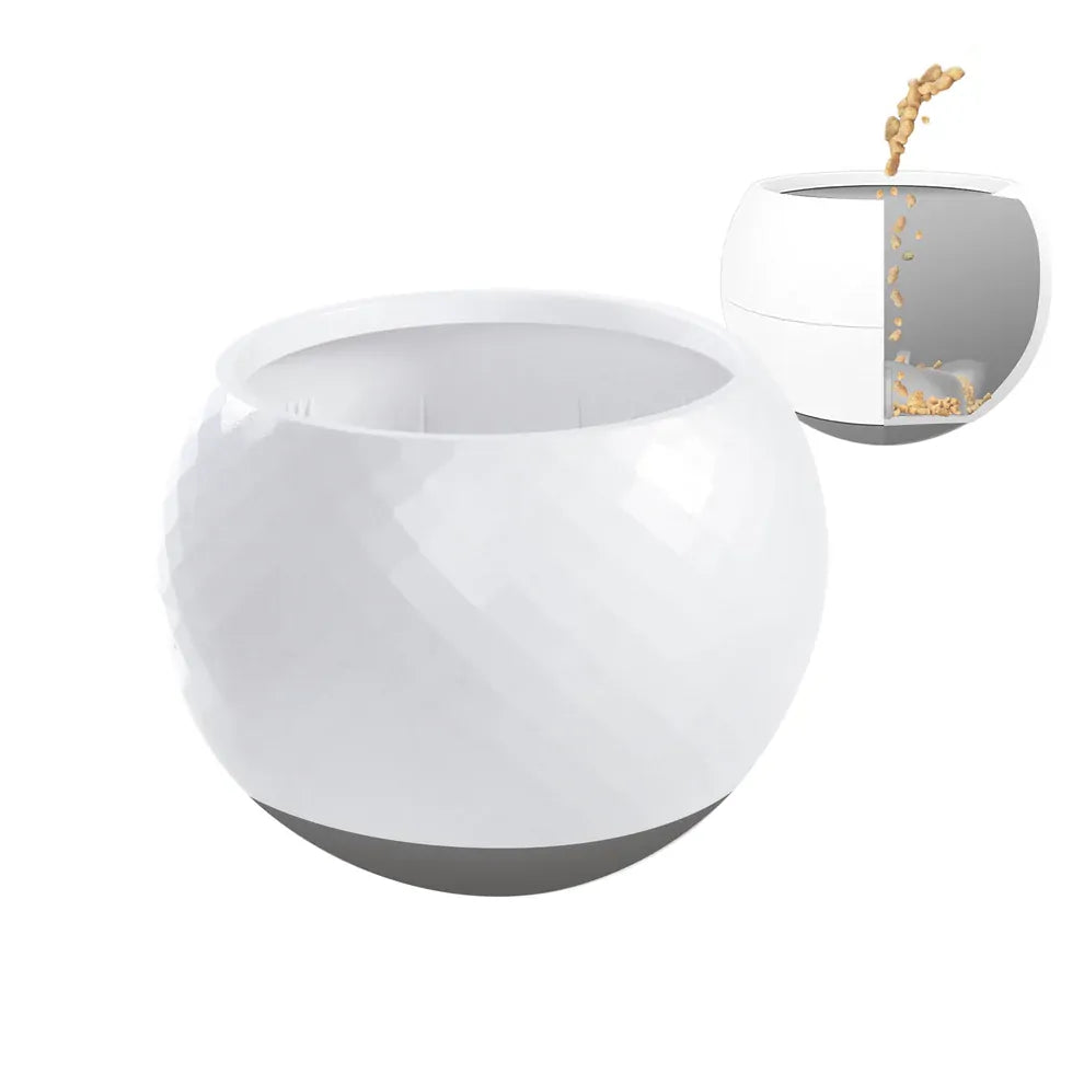 All Fur You Wobbler Slow Feeder Bowl Grey All Fur You