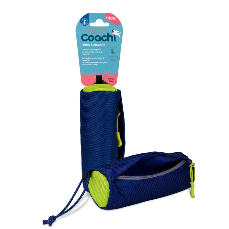 Coachi Fetch & Reward Navy & Lime Coachi