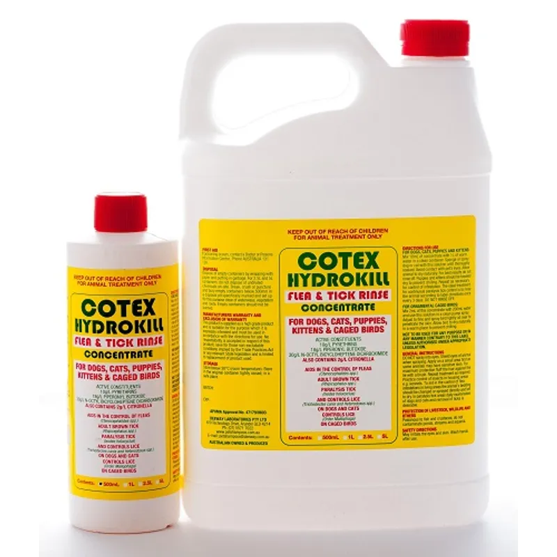 Cotex Hydrokill Flea & Tick Rinse Concentrate 1L Cotex