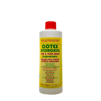 Cotex Hydrokill Flea & Tick Rinse Concentrate 500Ml Cotex