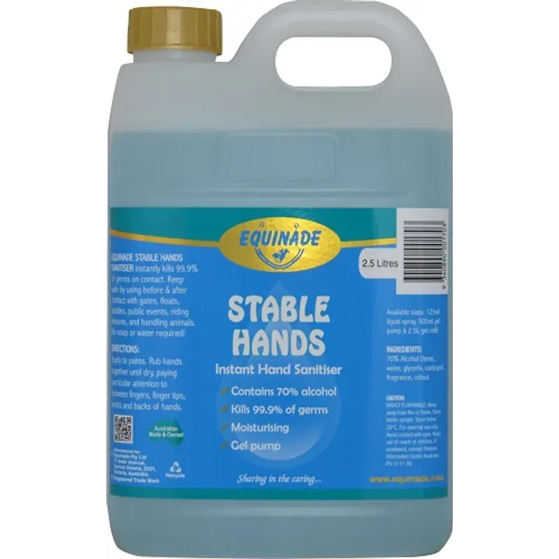 Equinade Stable Hand Stanitiser Gel 2.5L 