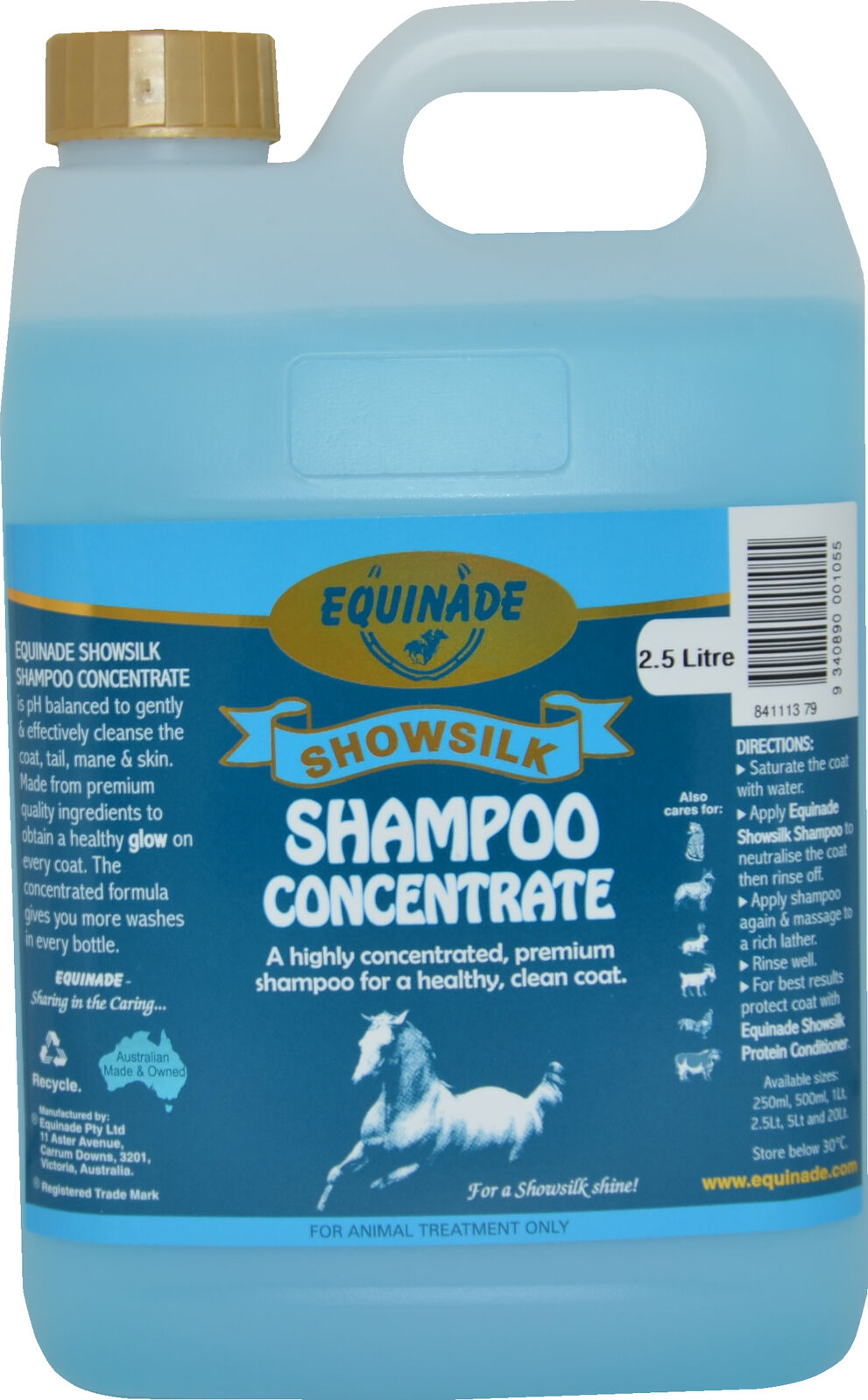 Equinade Showsilk Shampoo Concentrate 2.5L 