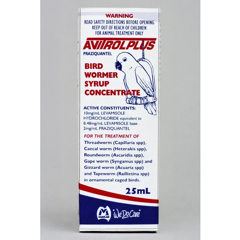 Avitrol Plus Bird Wormer Syrup (S5) 25Ml Mavlab