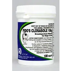 Fido'S Closasole 10Kg Tablets X 100  (S6) 