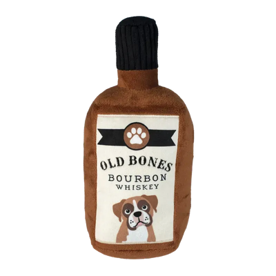 Fringe Studio Old Bones Whiskey Plush Dog Toy 