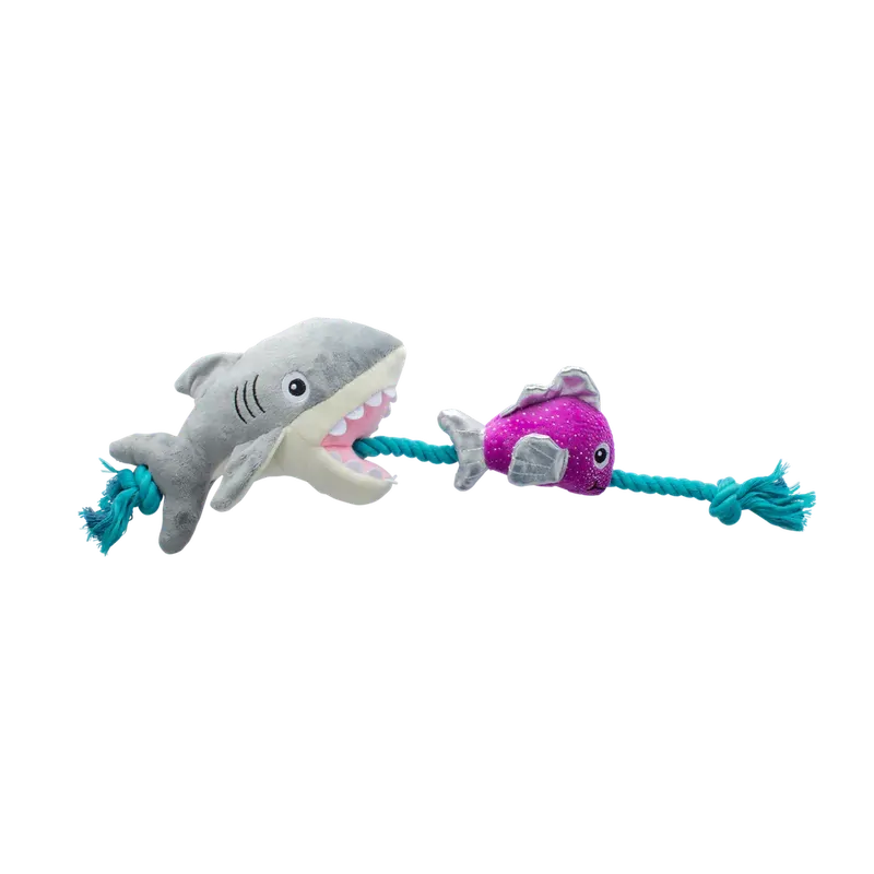 Fringe Studio Shark Bait Plush Dog Toy 