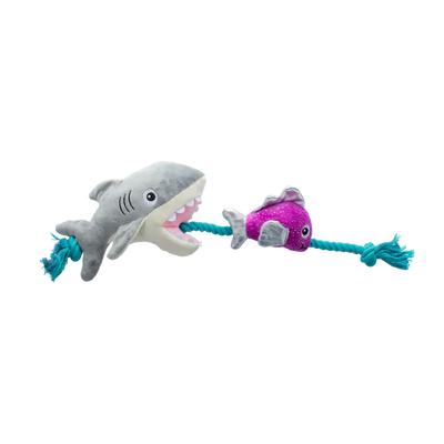 Fringe Studio Shark Bait Plush Dog Toy 