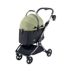 Ibiyaya Lyte 3-In-1 Detachable Pet Stroller Medium - Green 