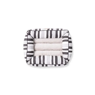 Mog & Bone Bolster Dog Bed Peb Blk Brush Small 