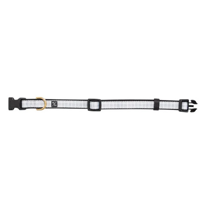 Mog & Bone Neoprene Dog Collar Grey Chk Sml 