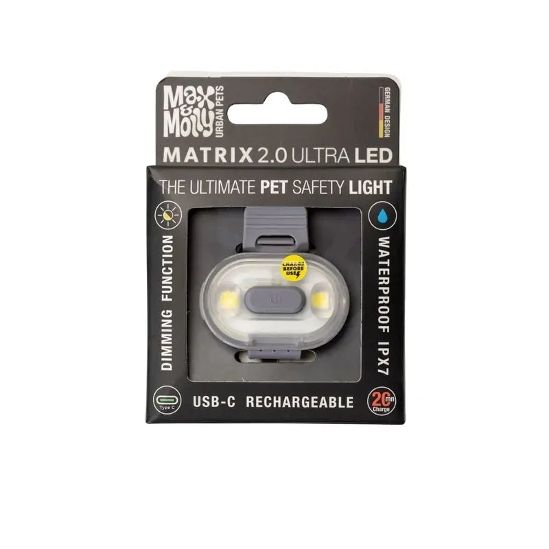 Max & Molly Matrix 2.0 Ultra Led - Safety Light-Stone 