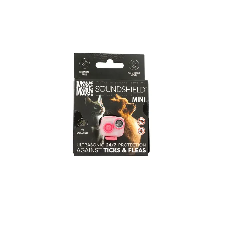 Max & Molly Soundshield Mini 24/7 Ultra Sonic Tick&Flea Rep Max & Molly