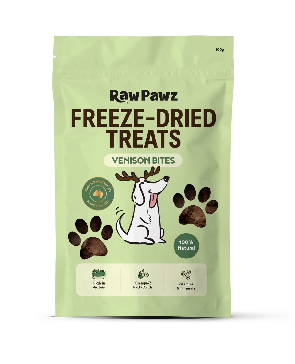 Raw Pawz Freeze-Dried Venison Bites 100G 