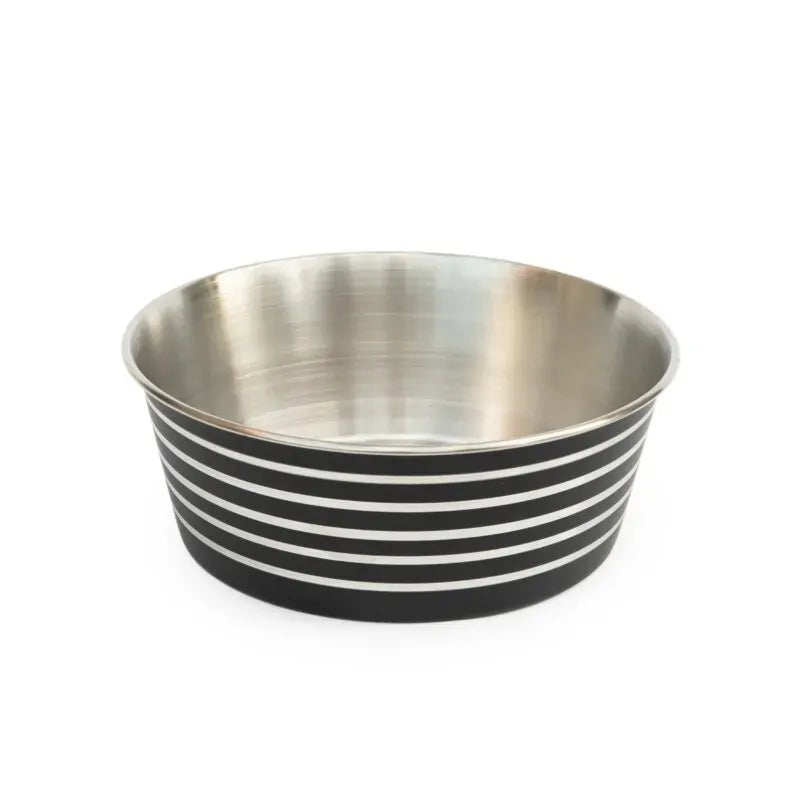 Superior Heavy Base Pet Bowl Matte Black 21Cm 