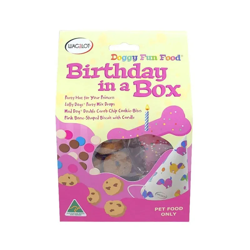 Wagalot Doggy Fun Food Birthday In A Box Pink Wagalot