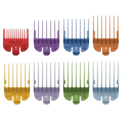 Wahl #1-8 Plastic Color Coded Guide Comb Set Wahl Australia