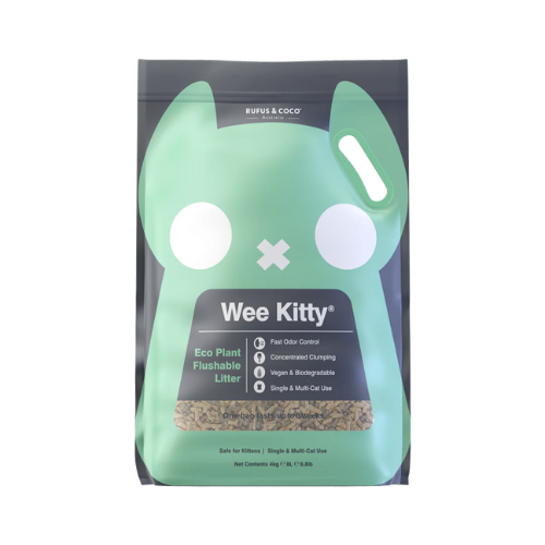 Wee Kitty Eco Plant Natural Clumping Tofu Wheat Litter 4Kg Wee Kitty