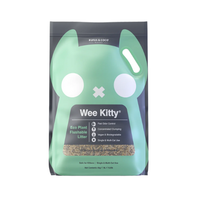 Wee Kitty Eco Plant Natural Clumping Tofu Wheat Litter 4Kg Wee Kitty
