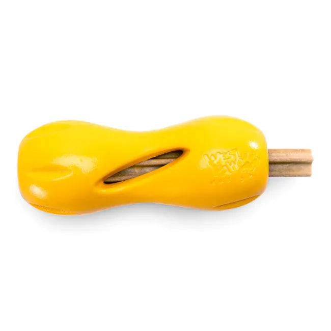 West Paw Qwizl Tough Puzzle Toy  Small Sunflower 