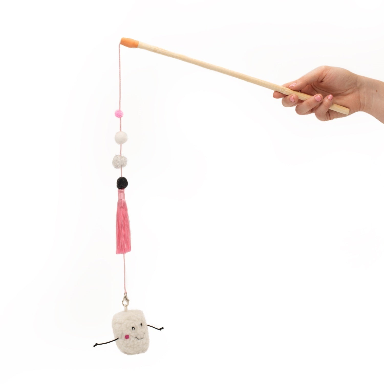 Zippy Paws ZippyClaws Zippystick Cat Toy - Marshmallow Zippy Paws