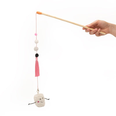 Zippy Paws ZippyClaws Zippystick Cat Toy - Marshmallow Zippy Paws