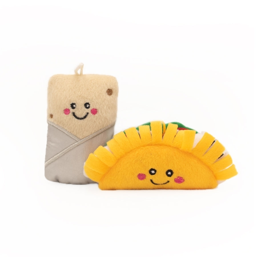 Zippy Paws ZippyClaws NomNomz Cat Toy - Taco and Burrito Zippy Paws