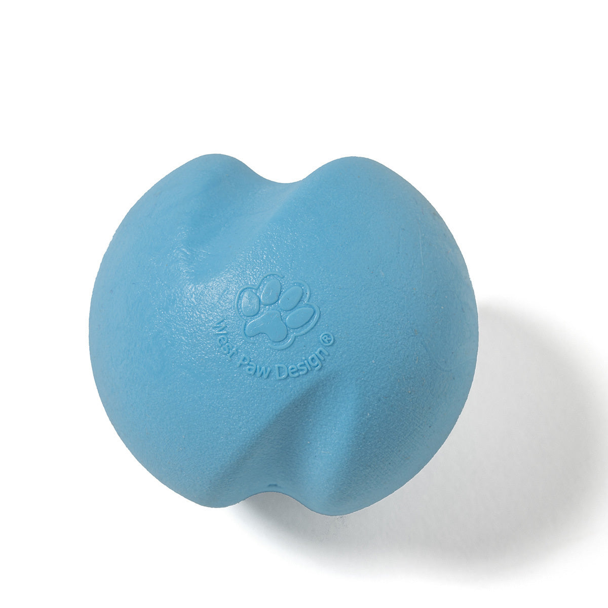 West Paw Jive Zogoflex Fetch Ball Tough Dog Toy - Small - Blue West Paw