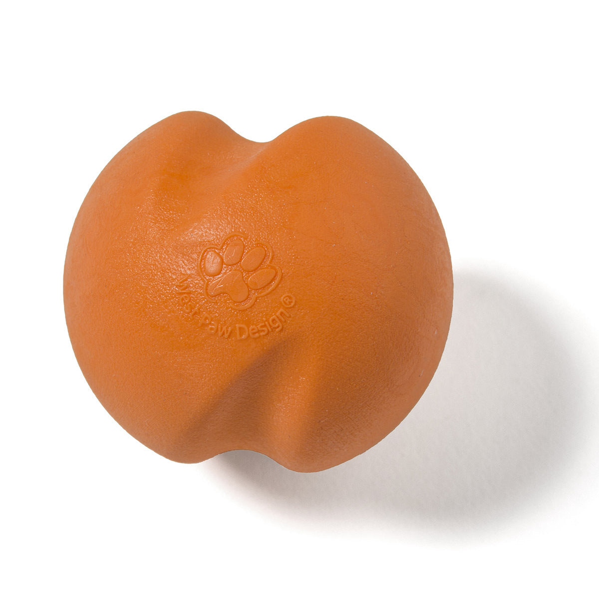 West Paw Jive Zogoflex Fetch Ball Tough Dog Toy - Small - Orange West Paw