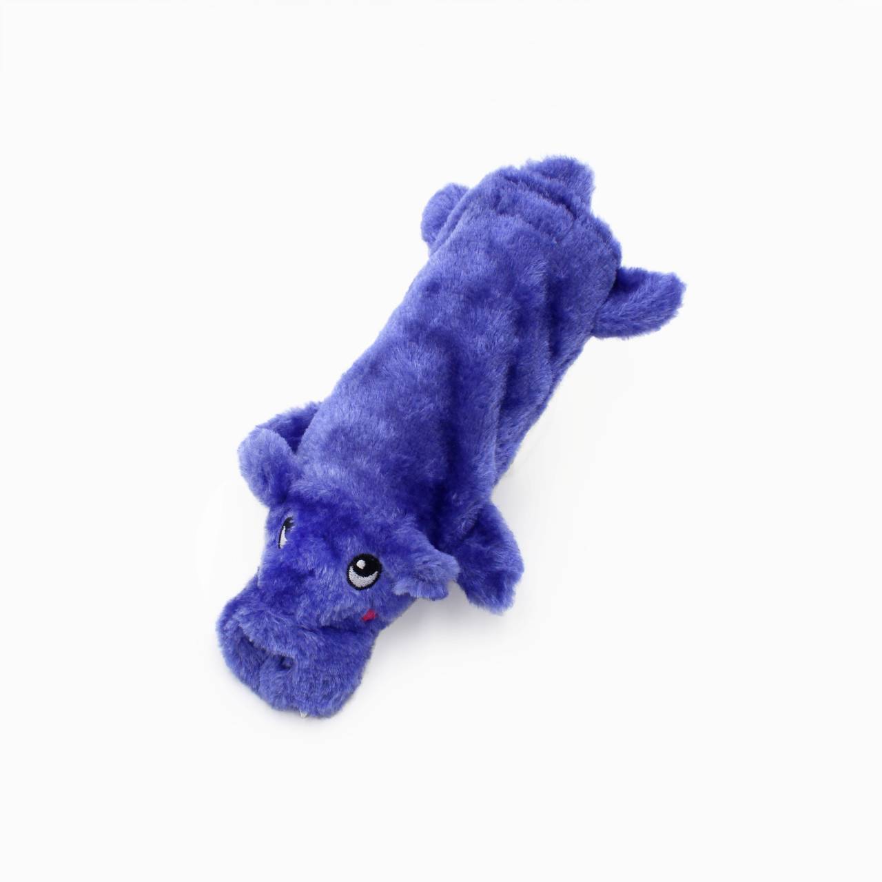 Zippy Paws Crusherz with Replaceable Plastic Squeaker Bottle Dog Toy - Hippo Zippy Paws