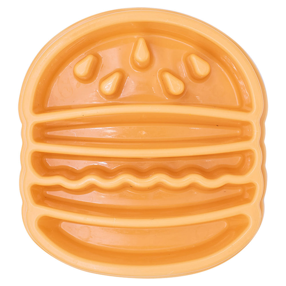 Zippy Paws Happy Bowl Interactive Slow Food Dog Bowl - Burger Zippy Paws