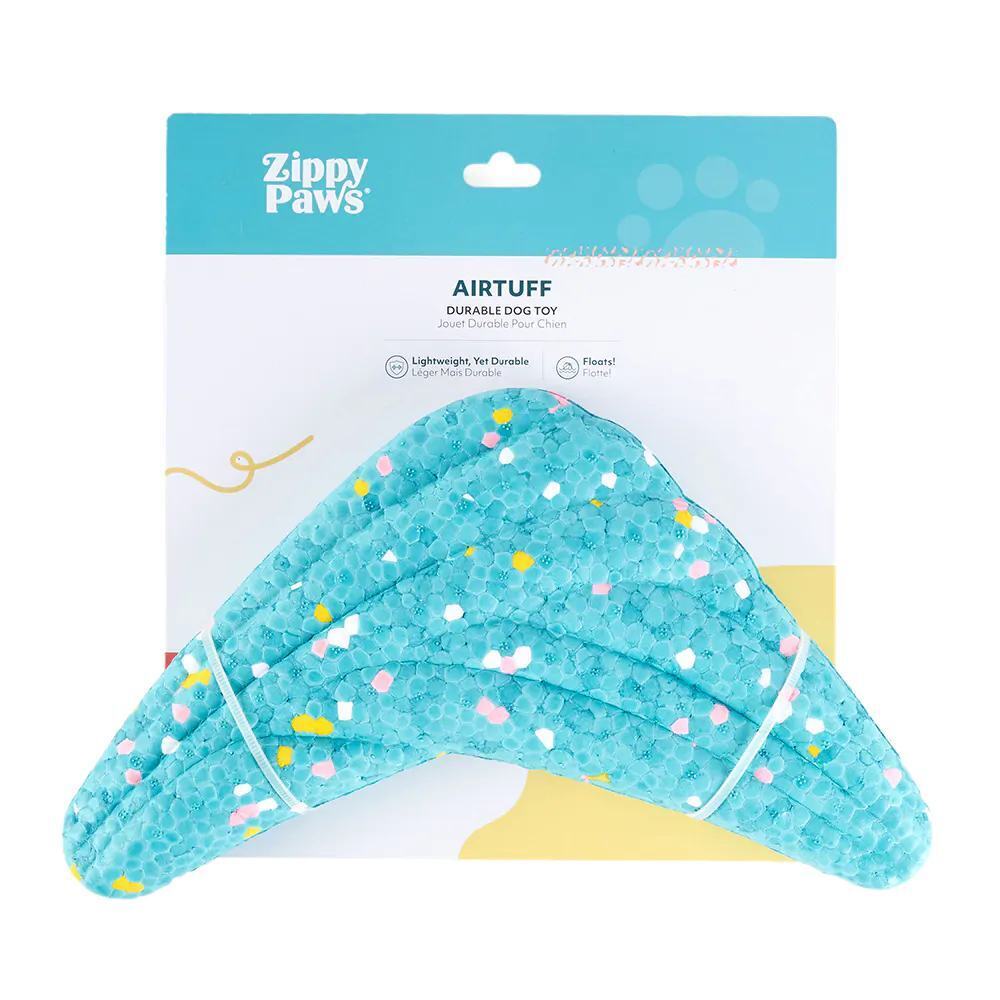 Zippy Paws AirTuff Puncture Resistant Floating Dog Toy - Boomerang Zippy Paws
