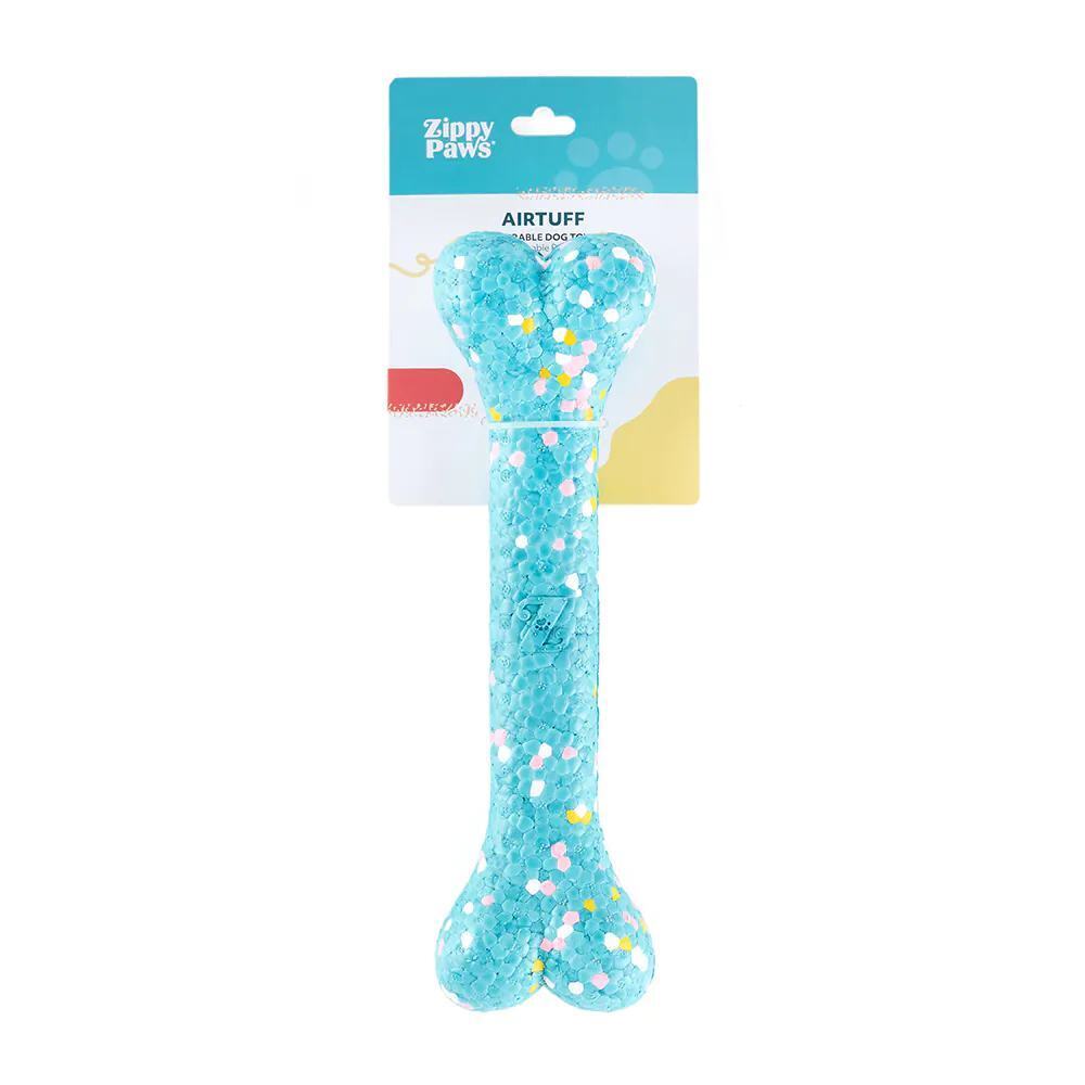 Zippy Paws AirTuff Puncture Resistant Floating Dog Toy - Bone Zippy Paws