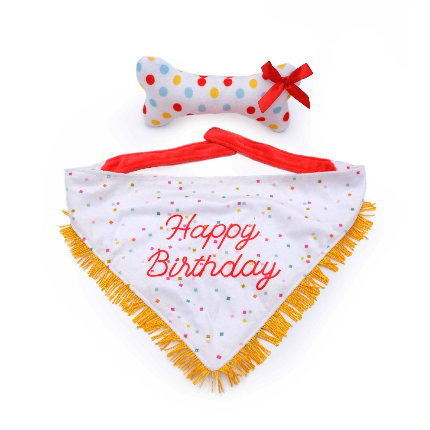 Zippy Paws Birthday Gift Set for Dogs - Bandana & Bone 2-Pack Zippy Paws