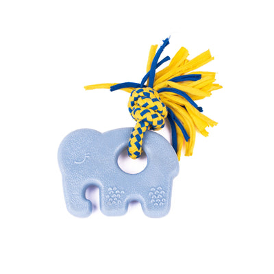 Zippy Paws ZippyTuff Teetherz Dog Toy for Puppies - Elliot the Elephant Zippy Paws