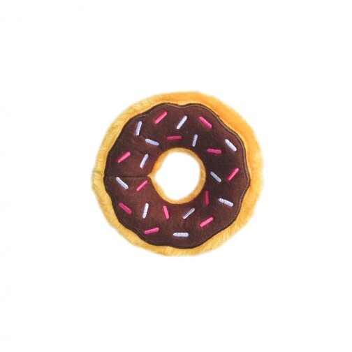 Zippy Paws Mini Donutz Squeaker Dog Toy - Chocolate Zippy Paws