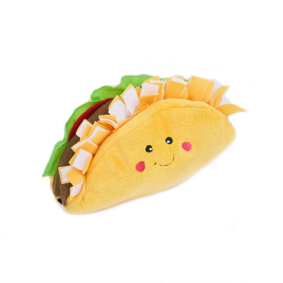 Zippy Paws NomNomz Squeaker Dog Toy - Taco Zippy Paws