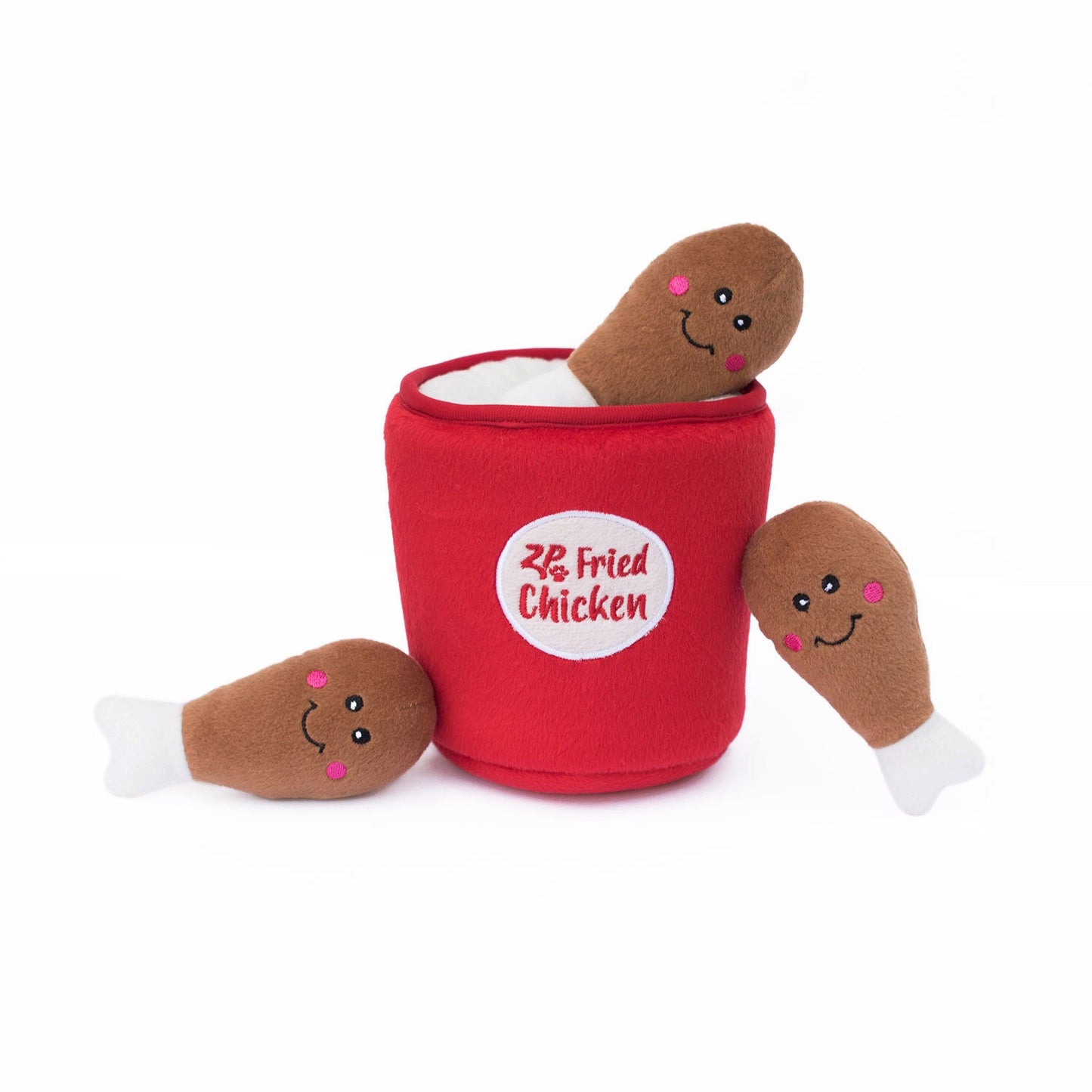 Zippy Paws Burrows Interactive Squeaker Dog Toys - Bucket of Chicken Zippy Paws