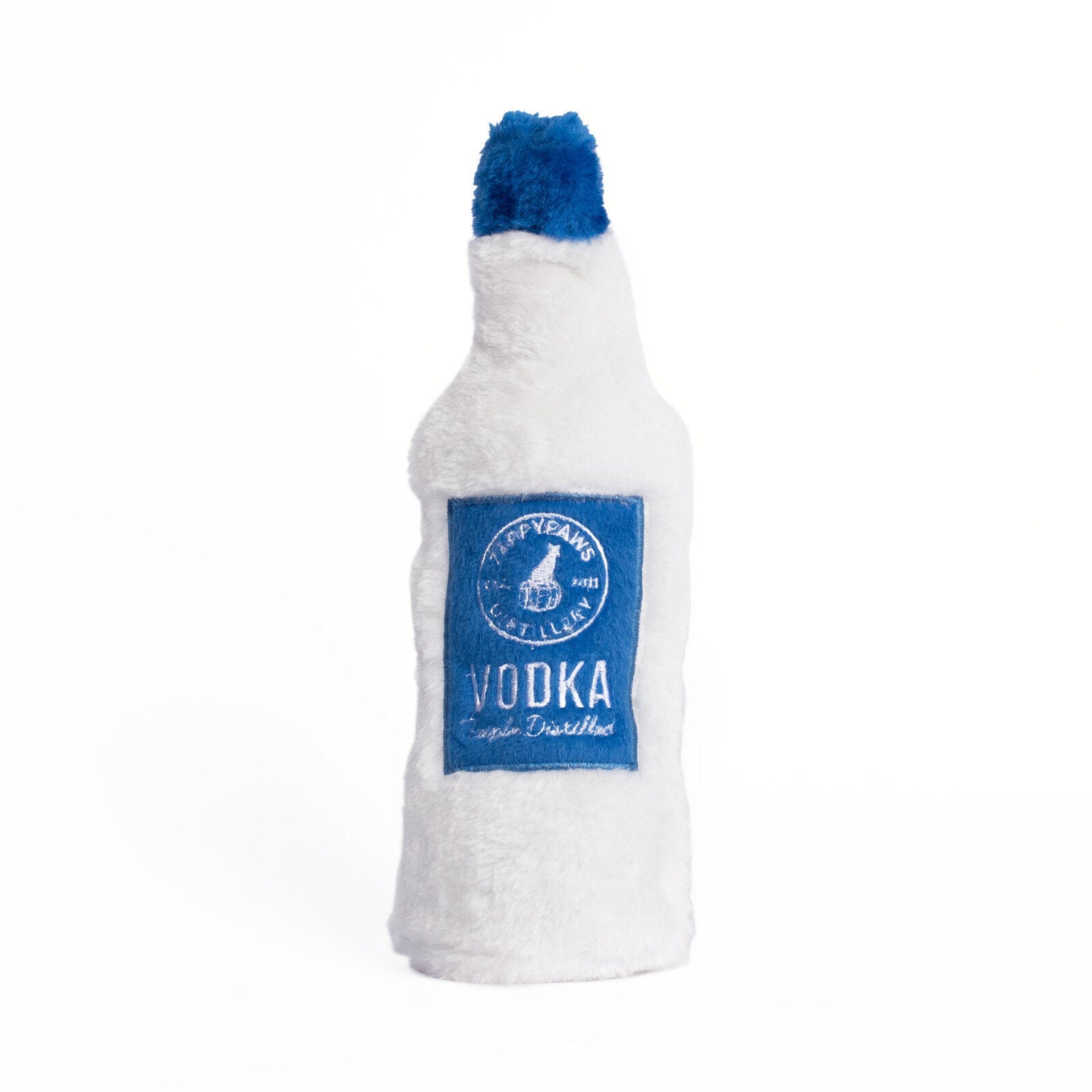 Zippy Paws Happy Hour Crusherz with Replaceable Squeaker Bottle Dog Toy - Vodka Zippy Paws