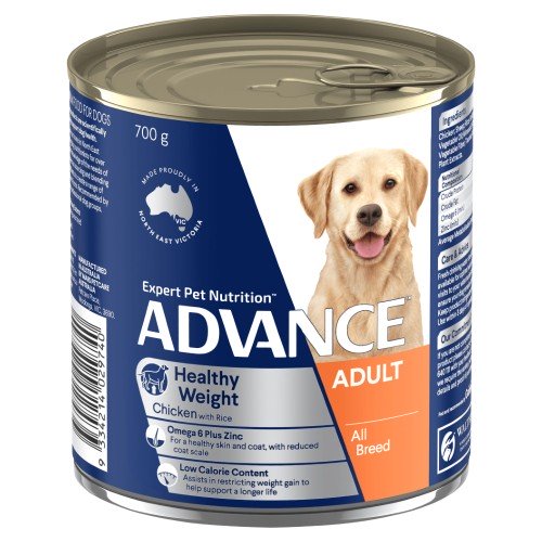 Advance Adult Dog Healthy Weight Wet Food Tins Chicken 12-Pack