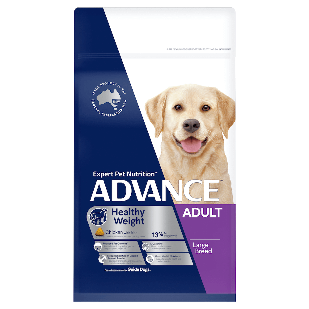 Advance Healthy Weight Dry Dog Food Chicken & Rice Large Adult Breed