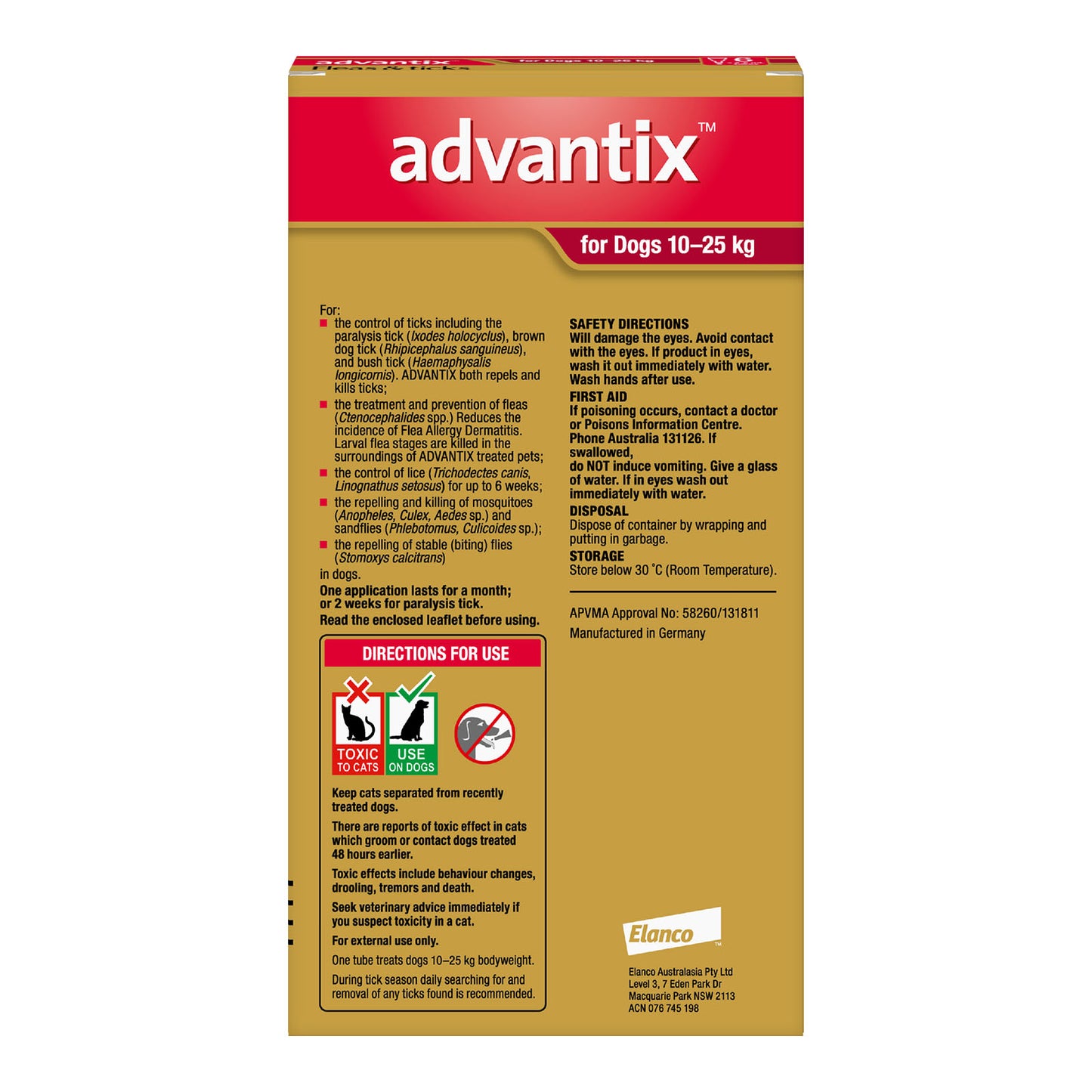 Advantix Dog 10-25kg 6 pack