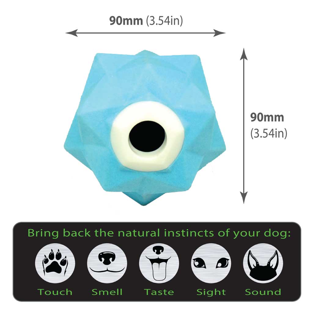 Blue Monster Treat Ball â€“ Durable Interactive Dog Toy
