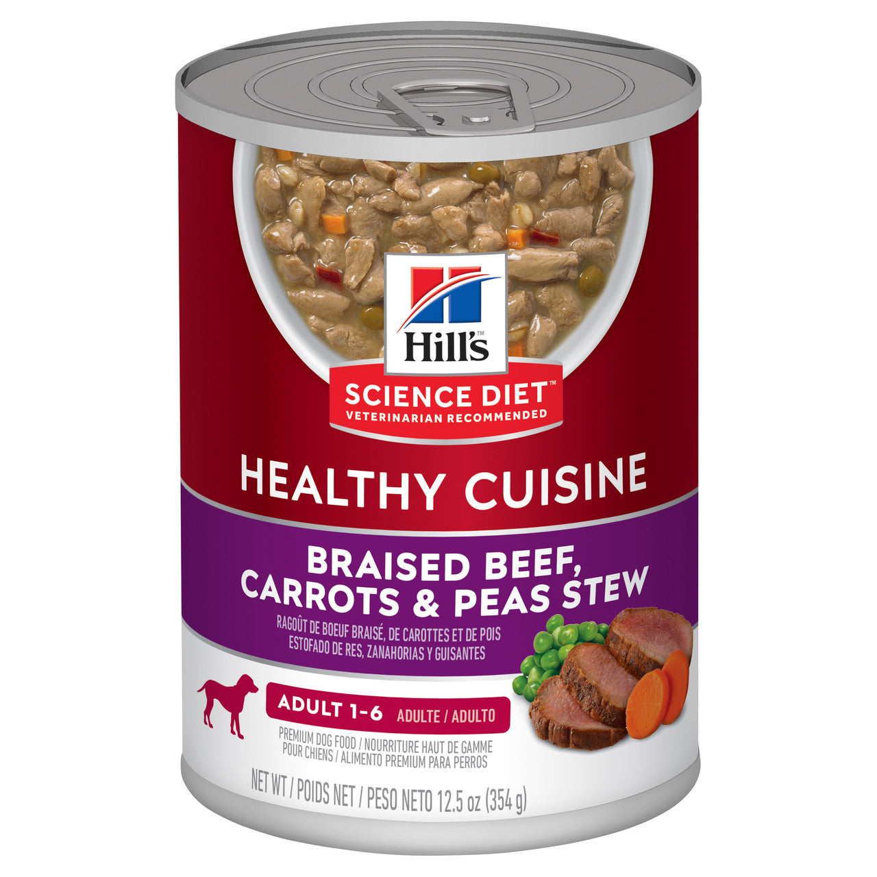 Hill's Science Diet Adult Healthy Cuisine Wet Dog Food Stews 12 x 354g