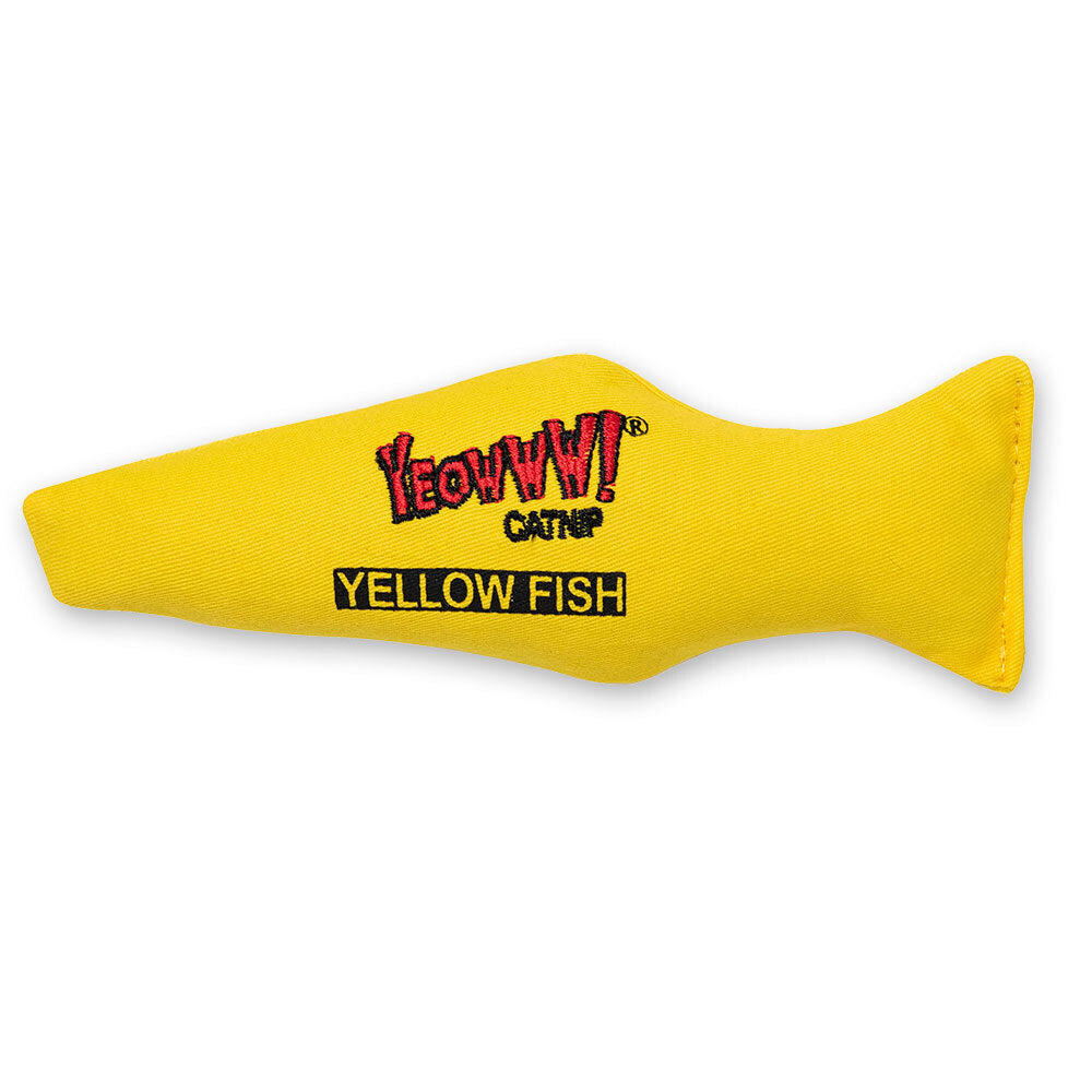 Yeowww! Cat Toys with Pure American Catnip - Yellow Fish Yeowww