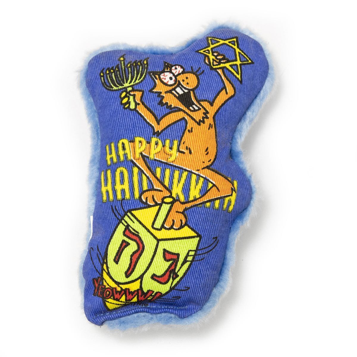 Yeowww Dreidel Hanukkah Holiday Dreidel Krinkle Catnip Cat Toy Yeowww