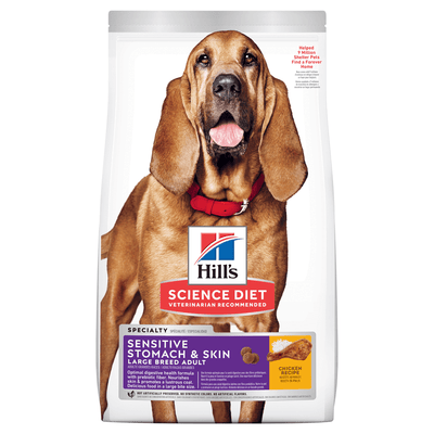 Hill's Science Diet Adult Large Breed Dry Dog Food for Sensitive Skin & Stomach